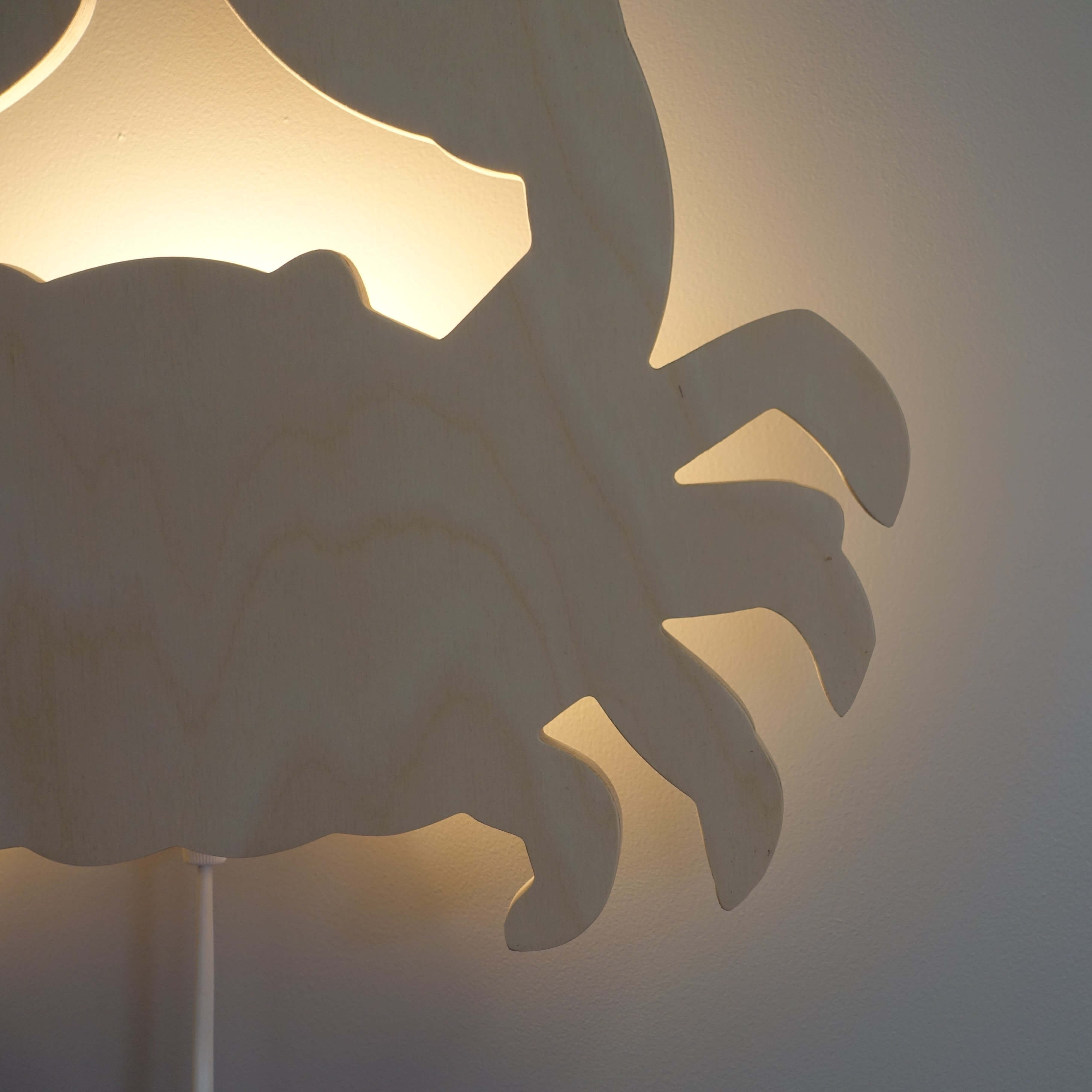 Houten wandlamp kinderkamer | krab multiplex - toddie.nl