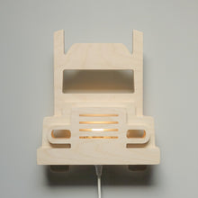 Houten wandlamp kinderkamer | vrachtwagen - toddie.nl