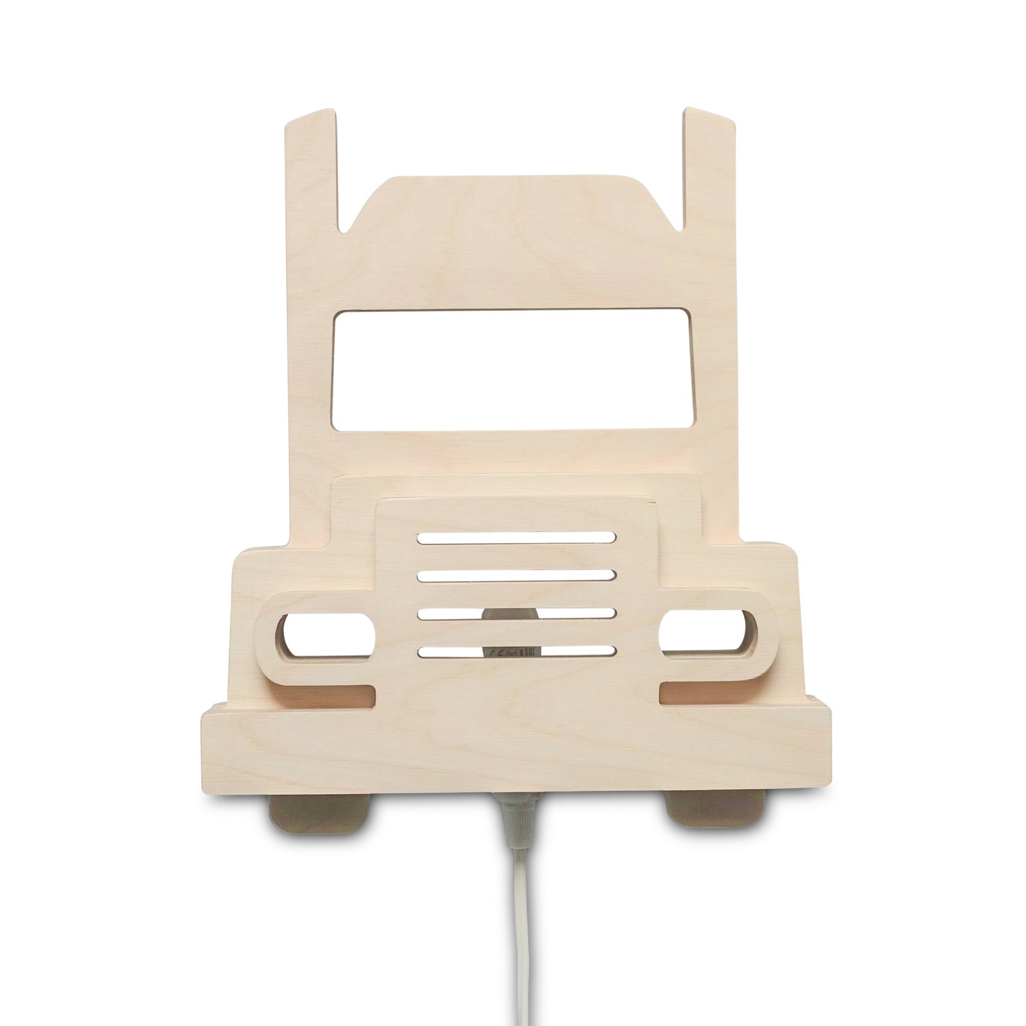 Houten wandlamp kinderkamer | vrachtwagen - toddie.nl
