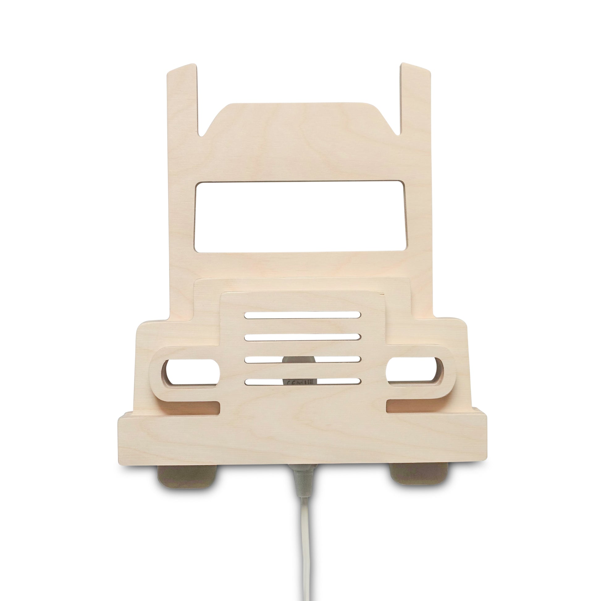 Houten wandlamp kinderkamer | vrachtwagen - toddie.nl