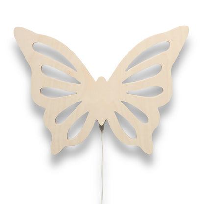 Houten wandlamp kinderkamer | Vlinder - toddie.nl