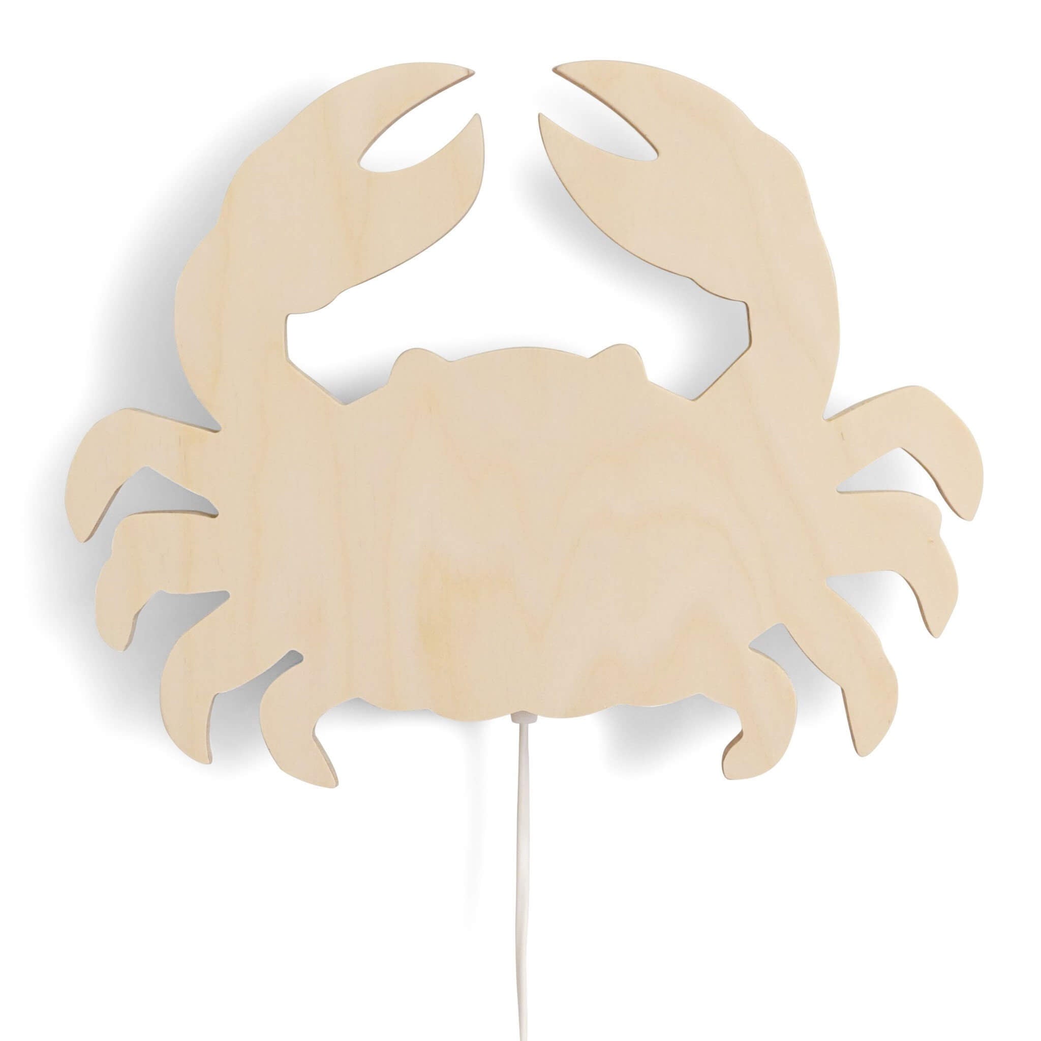 Houten wandlamp kinderkamer | krab multiplex - toddie.nl