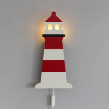Houten wandlamp vuurtoren | Lighthouse - toddie.nl