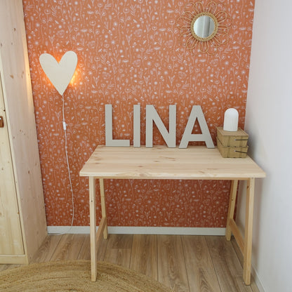 Houten wandlamp kinderkamer | Hart - toddie.nl