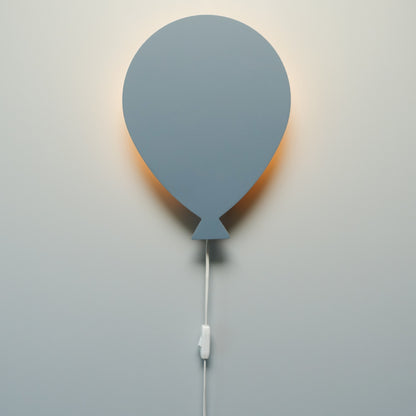 Houten wandlamp kinderkamer | Ballon - Blauw - toddie.nl