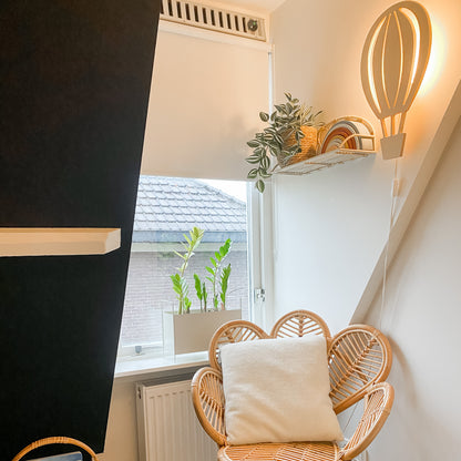 Houten wandlamp kinderkamer | luchtballon - toddie.nl