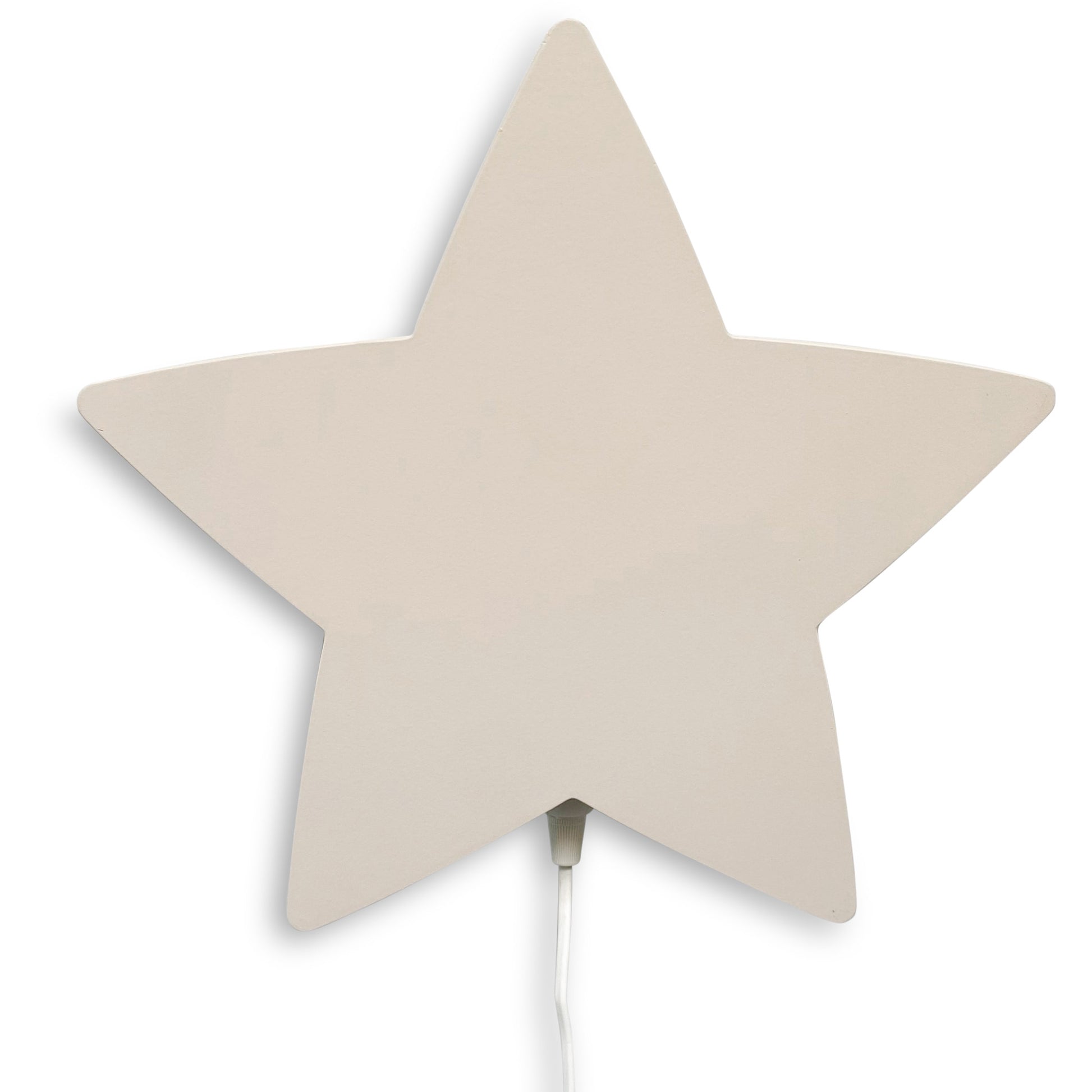 Houten wandlamp kinderkamer | Ster - beige - toddie.nl