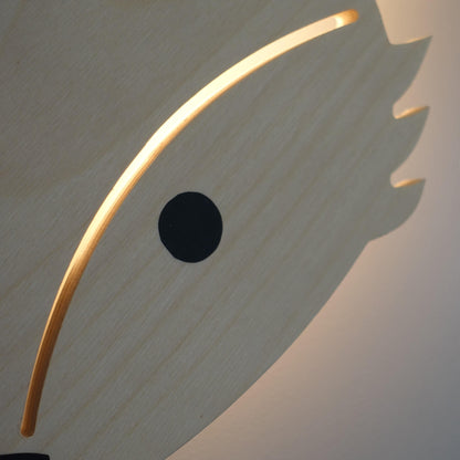 Houten wandlamp kinderkamer | Vos - toddie.nl