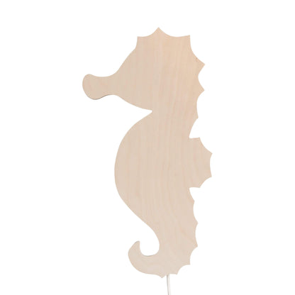 Houten wandlamp kinderkamer | Zeepaardje - toddie.nl