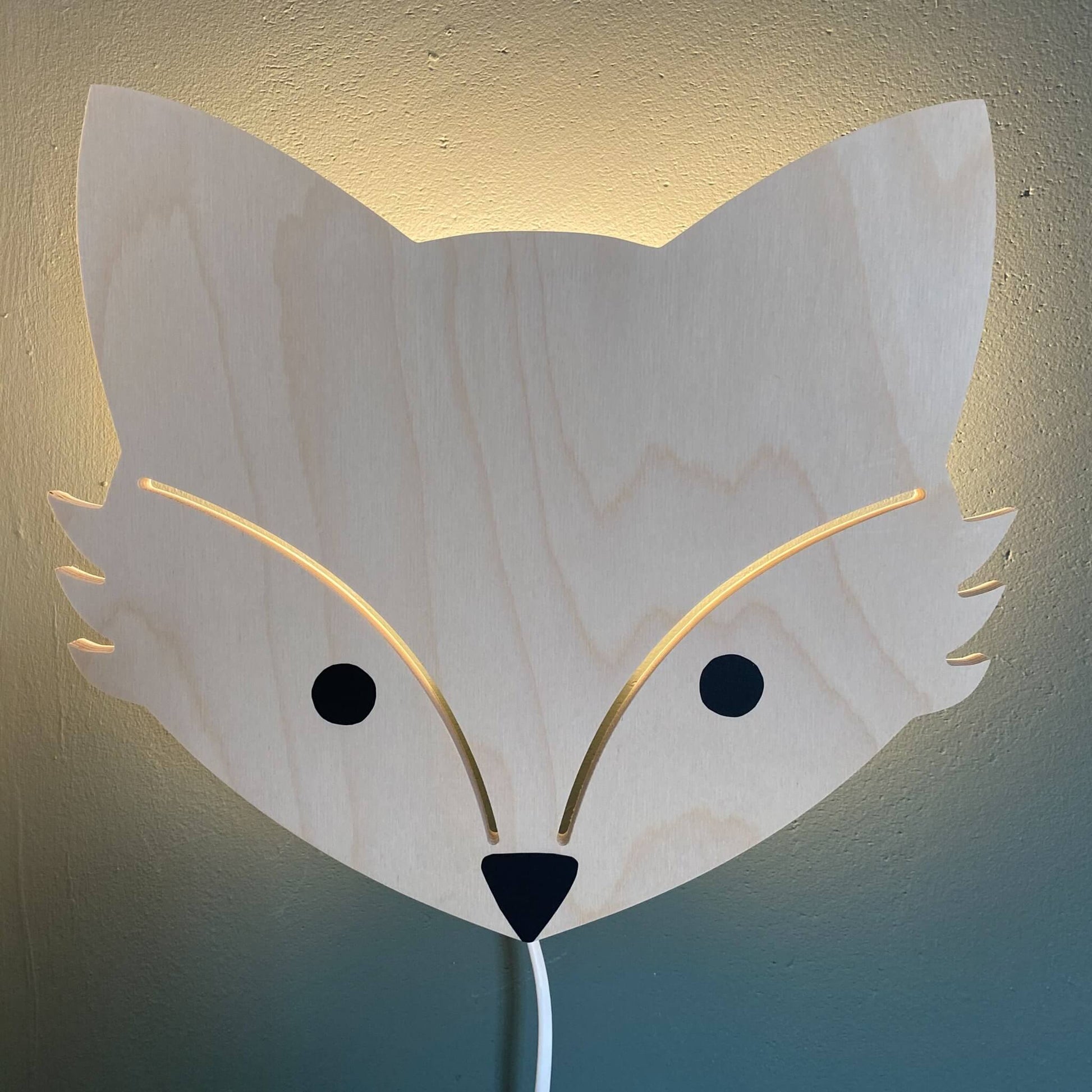 Houten wandlamp kinderkamer | Vos - toddie.nl